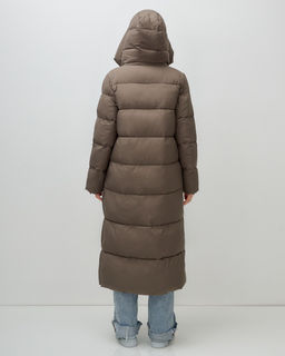 Пальто зимнее Visdeer 7729SK женское утепленное 240 г/м² светло-коричневое  фото 6