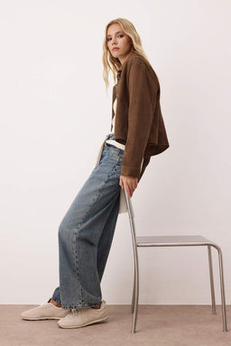Mavi Vintage Y?kama Normal Bel Wide Leg Jeans TWOAW26JE00186 - Trendyolmilla фото 2