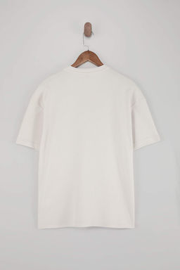 Antrasit Oversize/Genis Kesim Dokulu T-Shirt TMNSS26TS00017 - Trendyolmilla фото 9