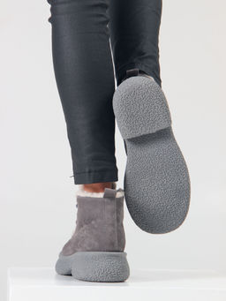 Ботинки EDART 308.агата gr. серый замок замша/шерсть - Ed'art фото 13