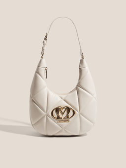 Женская сумка на плечо LOVE MOSCHINO EMBOSSED Q Артикул 4561031, молочно-белый