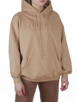 2811 BEIGE Худи унисекс женское (95% хлопок, 5% спандекс)