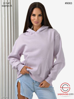 Женская однотонная толстовка на флисе - Bruno фото 16