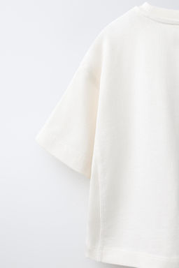 CAMISETA LISA HEAVY JERSEY / Crudo - Zara фото 4