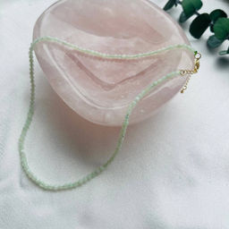 Бусы из зеленого Опала огранка 39 см +