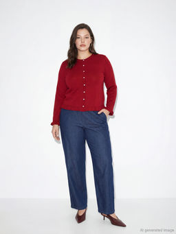 Джинсы женские Straight Fit с эластичной талией