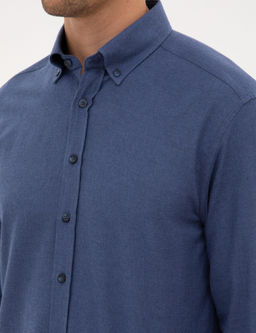 _ndigo Regular Fit Uzun Kollu G_mlek - Pierre cardin фото 7