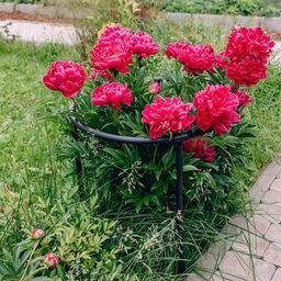 Кустодержатель, d=80 см, h=50 см, ножка d=2 см, пластик, чёрный, Смородина + - Simaland фото 4