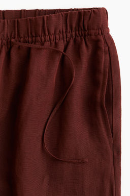 Pantalon sin cierre en mezcla de lino - H&m фото 11