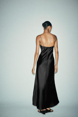 LONG SATIN DRESS - Zara фото 12