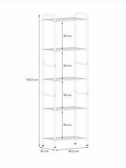 Стеллаж "Валенсия 15" (Белый)