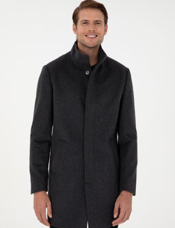 Antrasit Slim Fit Palto - Pierre cardin фото 3