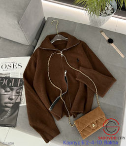 Женский свитер на молнии с высоким воротником - Bruno фото 2