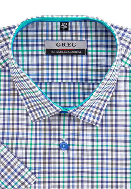 Сорочка мужская короткий рукав GREG 245/209/063/Z/1