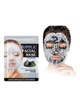 SADOER Кислородная пузырьковая маска на тканевой основе Bubbles Facial  фото 4