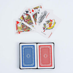 Карты игральные пластиковые Lucky flower, 2 колоды по 54 шт., 8.7×5.7 см