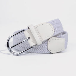 Ремень детский, ширина 3 см, пряжка металл, цвет белый - Simaland фото 2