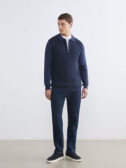 Polo Yaka Erkek Triko Kazak