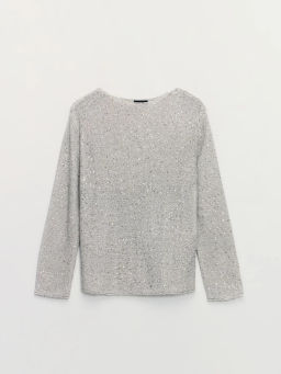 Джемпер с пайетками с вискозой в составе / Zarina