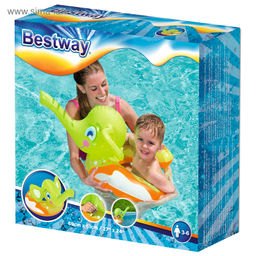 Круг надувной 69х61см "Слоник" с брызгалкой, от 3-6 лет (36116)