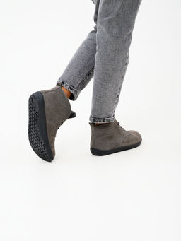 Босоногие ботинки EDART 208.NATAbl.Серый замок замша/байка
