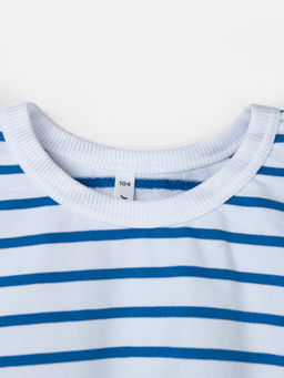 Свитшот облегченный Полоска Василек - Bungly фото 3