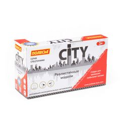 Сити, автомобиль-фургон инерционный (со светом и звуком) (красно-белый) (в коробке) - Полесье фото 7