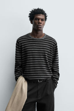 STRIPED WOOL - CASHMERE SWEATER - Zara фото 2
