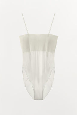FITTED BODYSUIT WITH STITCHING - Zara фото 4