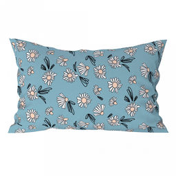 Наволочка 50х35см Цветочная поляна К, с клапаном-запахом, поплин 115г/м2, хлопок 100%, упаковка ПП 12х6см, Домашняя мода (Россия)