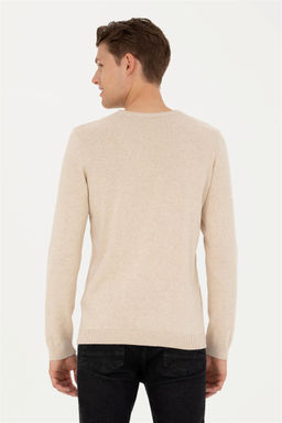 Мужской свитер песочного меланжа - U.s. polo assn фото 5