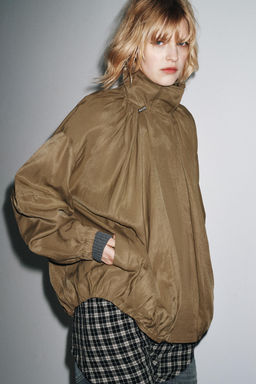 ZW COLLECTION FLUID BOMBER JACKET - Zara фото 2