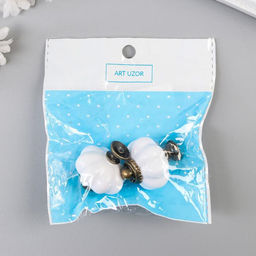 Ручка для шкатулки пластик Ретро набор 2 шт бронза 3,8х3,3х3,3 см - Арт узор фото 4