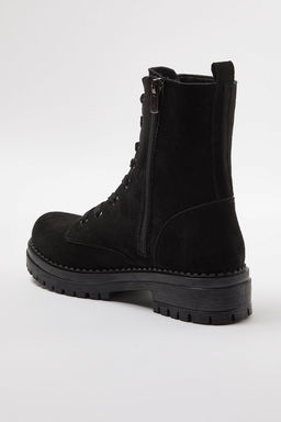 Trendyol Shoes Siyah Suet Bagc?kl? ve Fermuarl? K?sa Duz Kad?n Postal Bot TAKAW25BO00026 - Trendyolmilla фото 9