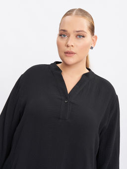 Платье из муслина с кружевом PP68001BLK01 - Артесса фото 5