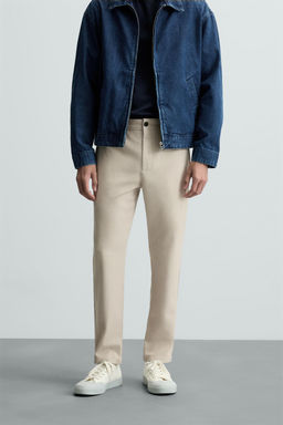 PANTAL?N CHINO ESTRUCTURA CONFORT / Beige - Zara фото 2
