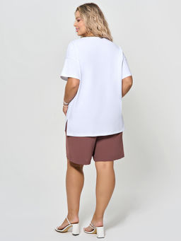 Футболка 0087-18 белый мрамор - Dora фото 26