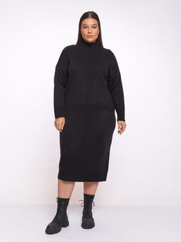 Черное вязаное платье PP91566BLK01 - Артесса фото 3