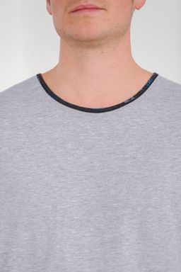 Пижама мужская из футболки с длинным рукавом и брюк из кулирки Генри антрацит макси - Амадэль фото 19