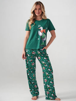 Пижама парная женская 100% хлопок Зимние забавы - Оптима фото 7