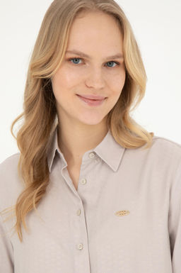 Женская рубашка с длинным рукавом Stone Неожиданная скидка в корзине - U.s. polo assn фото 9