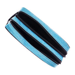 Пенал мягкий 2 отделения, 100×220×70, с ручкой, стандарт, МИКС