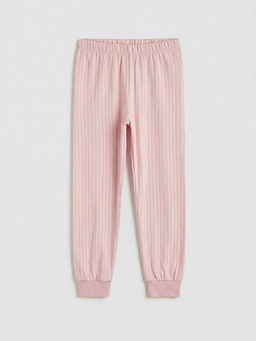 ?izgili K?z ?ocuk Jogger Pijama Alt?