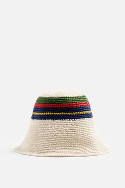 CROCHET HAT WITH STRIPES - Zara фото 5