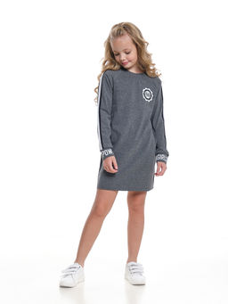 Платье с принтом из супрема UD 7420 граф меланж