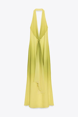 LONG PRINTED KNOT DRESS - Zara фото 7