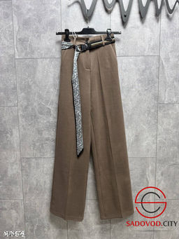 Брюки теплые женские с поясом - Bruno фото 4