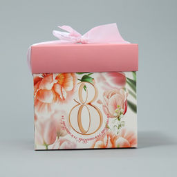 Коробка складная С 8 марта, 15 х 15 х 15 см - Дарите счастье фото 3