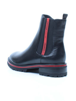 01-C1203-21R100M-1BLACK Ботинки демисезонные женские (натуральная кожа, байка)
