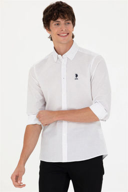 U. S. Polo Assn Мужская темно-синяя рубашка с длинным рукавом - U.s. polo assn фото 10